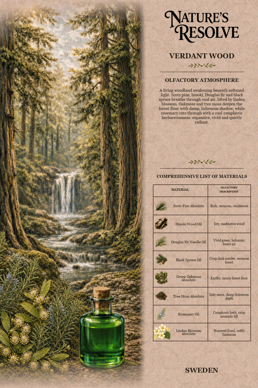 Verdant Wood composition card